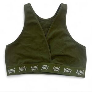 YITTY Deep Green Wrap Sports Bra